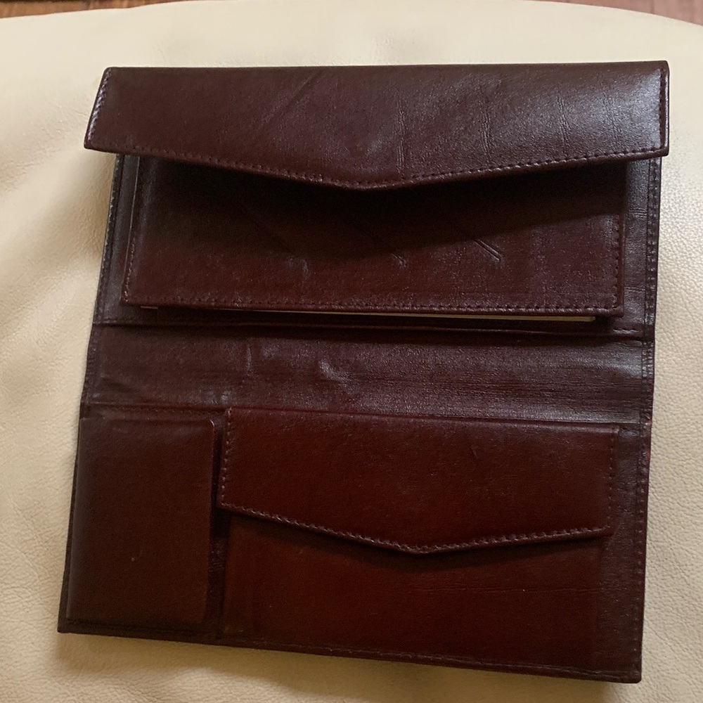 Christopher Kane Dark Brown Leather Wallet